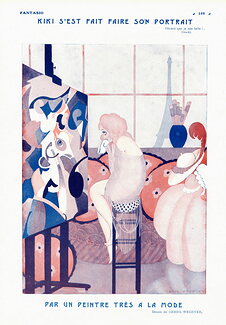 Gerda Wegener 1922 Kiki de Montparnasse Model Cubism