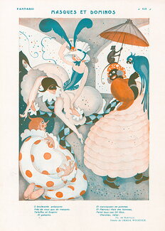 Masques et Dominos, 1923 - Gerda Wegener Costumes Masquerade Ball