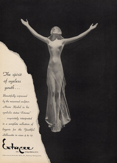 Extacee (Vanity Fair Mills) 1945 Sculpture by Mario Korbel