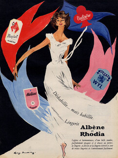 Albène & Rhodia (Fabric) 1957 Wyl, Neyret, Hélios, Guy Demachy