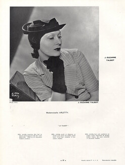 Suzanne Talbot 1934 Mademoiselle Arletty