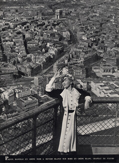 Paquin 1939 Erwin Blumenfeld, Eiffel Tower