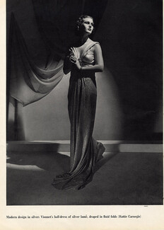 Madeleine Vionnet 1937 Horst, Fashion Photography, Evening Gown