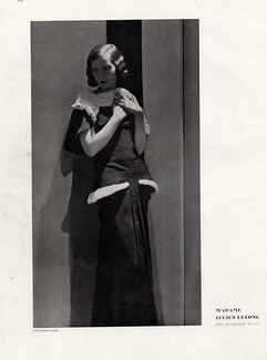 Lucien Lelong 1930 Princesse Natalie Paley (Mrs Lucien Lelong), Photo George Hoyningen-Huene
