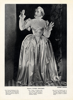 Jeanne Lanvin 1936 Yvonne Printemps, Photo Madame D'Ora