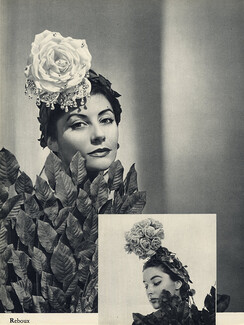 Caroline Reboux 1954 Hats Fashion Photography