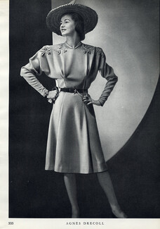 Agnès-Drecoll 1946 Fashion Photography