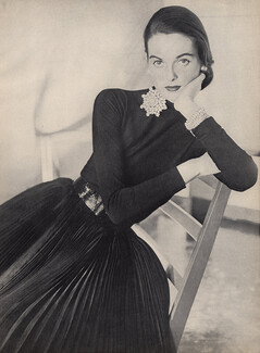 Jacques Fath 1951 Dress Fashion Photography