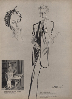 Hattie Carnegie 1944 René Bouché Fashion Illustration