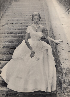 Ceil Chapman 1951 Jewels by Schreiner, Evening Gown