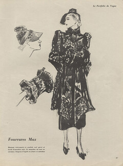 Fourrures Max 1936 Woodruff Porter, Fur Coat, Muff