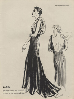 Jodelle 1936 Woodruff Porter, backless Evening Gown
