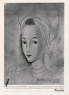 Malacéïne 1943 Portrait