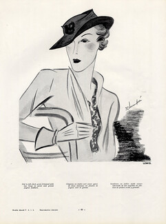 Lewis 1934 Schompré, Hats