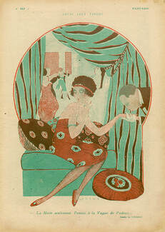 Fabius Lorenzi 1919 Elegant Parisienne Art Deco, Dancers