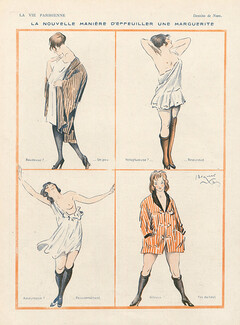 Jacques Nam 1917 ''La Nouvelle Manière d'Effeuiller...'' Undress Stockings