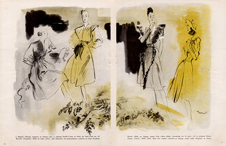 Brénot 1945 Marcelle Chaumont, Worth & Jeanne Lanvin Couture
