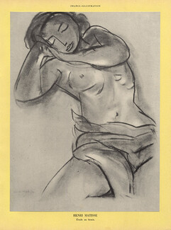 Henri Matisse - Etude au fusain