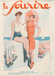 Léonnec 1928 Le Sourire, bathing beauty