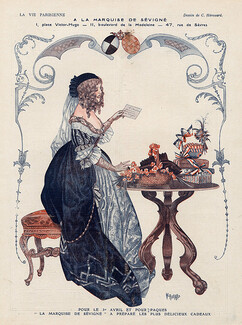 Hérouard 1917 ''A la marquise de Sévigné'' 18th Century Costumes