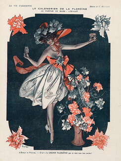 Hérouard 1917 ''Le calendrier de la Floréïne'' Sexy Looking Girl