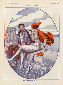 Georges Pavis 1920 ''Le dernier flirt'' cigarette holder