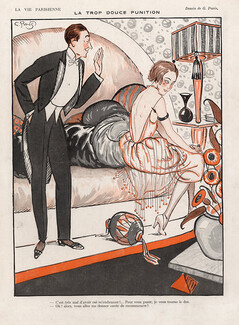Georges Pavis 1920 ''La trop douce punition'' Roaring Twenties