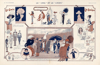 Avelot 1928 ''Le chic et le chien'' Women through the Ages