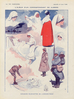 Louis Vallet 1916 "L'album d'un correspondant de guerre" Arrière-Front, Nurse