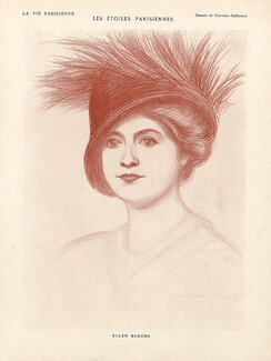 Garnier-Salbreux 1910 "Les étoiles Parisiennes" Ellen Baxone, Portrait