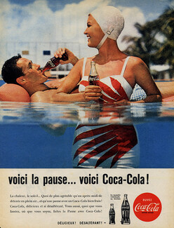 Coca-Cola 1957 bathing beauty