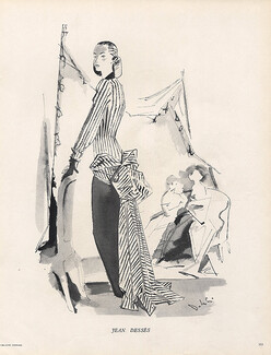 Jean Dessès, Dressmakers — Vintage original prints
