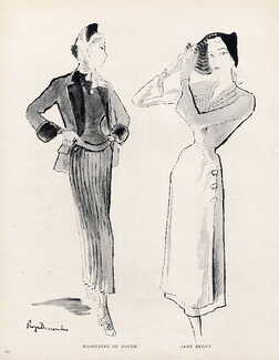 Roger Descombes 1947 Madeleine de Rauch & Jane Regny