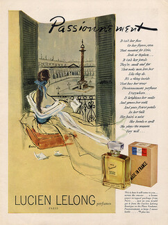 Lucien Lelong (Perfumes) 1952 Passionnément