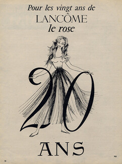 Lancôme (Cosmetics) 1955 ''Le rose 20 ans''