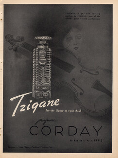 Corday 1946 Tzigane, Flacon de René Lalique