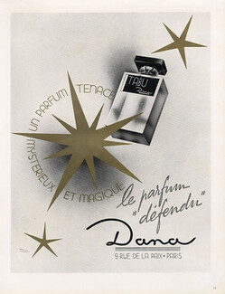 Dana (Perfumes) 1947 Tabu, Facon Marrec