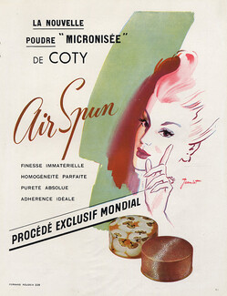 Coty (Cosmetics) 1948 René Jeandot
