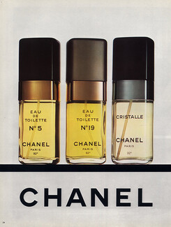 Chanel (Perfumes) 1976 Numéro 5, Numéro 19 & Cristalle