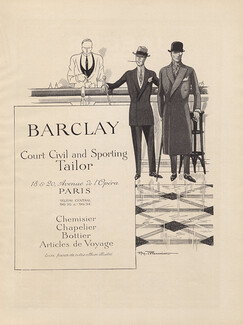 Barclay (Men's Clothing) 1924 Henry Fournier, Bar