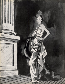 Jeanne Lanvin 1947 Evening Gown, Pierre Louchel