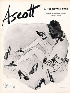 Ascott (Shoes) 1938 René Bouché