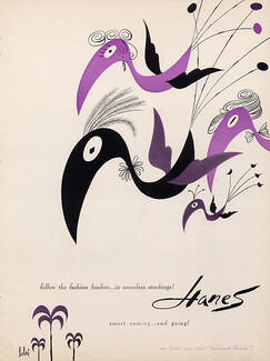 Hanes (Hosiery Stockings) 1951 Bobri, Birds