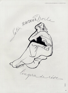 Rhodia (Fabric) 1952 Satin, Lingerie