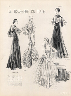 Woodruff Porter 1933 Chanel, Lelong... Evening Gown