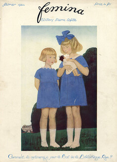 Marty 1924 Two Girls and Doll