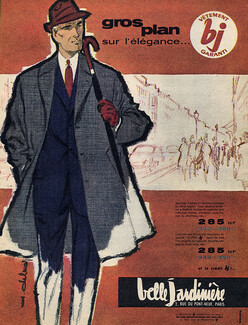 Belle Jardinière 1961 Men's Clothing, Coat, A. Delmar