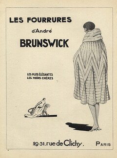 André Brunswick (Furs) 1925 Fur Coat