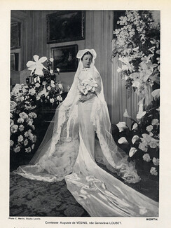 Worth 1936 Wedding Dress, Fashion Photography
