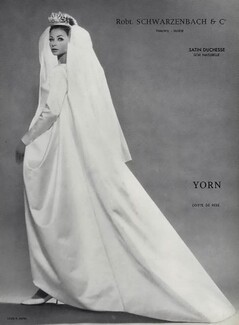 Yorn (Couture) 1962 Photo Louis Astre, Wedding dress, Robert Schwarzenbach